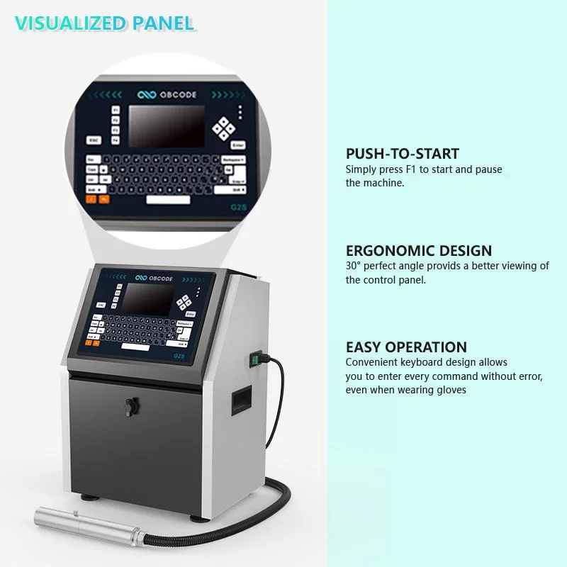 Industrial Inkjet Printing Machine Cij Printer for Various Products (QBCODE-G2S)